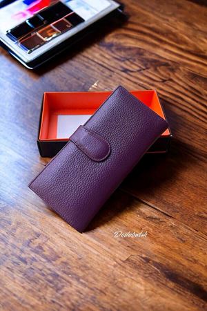 Bayan Mor Deri Cüzdan DD464