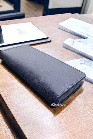 Hakiki Deri Telefon Gözlü Mıknatıslı Lacivert Cüzdan DD2727