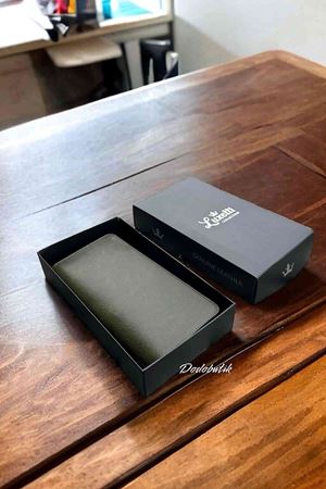 Hakiki Deri Telefon Gözlü Mıknatıslı Yeşil Cüzdan DD2727