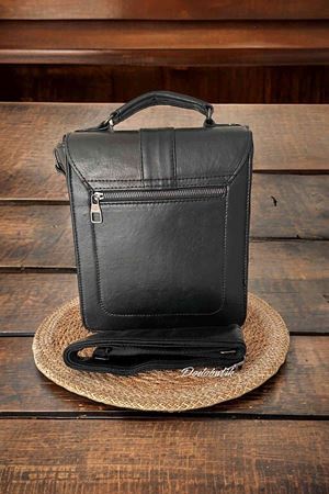 Hakiki Deri Erkek Siyah Omuz Çantası DDA4040