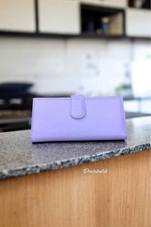 Bayan Lila Deri Cüzdan DD464