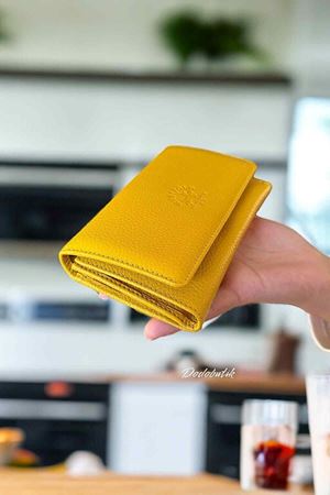 Westpolo Bayan Sarı Deri Cüzdan WPL488