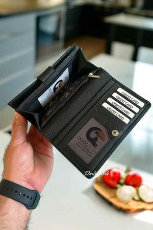 Westpolo Bayan Siyah Deri Cüzdan WPL488