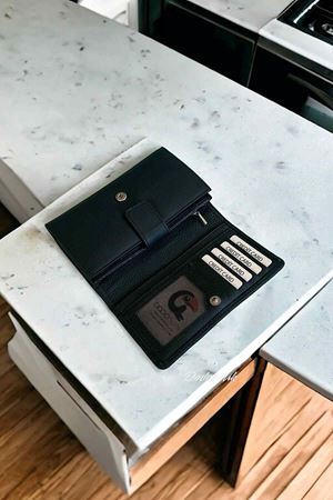 Westpolo Bayan Siyah Deri Cüzdan WPL488