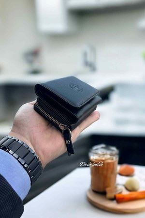 Kadın Hakiki Deri Siyah Cüzdan DD422