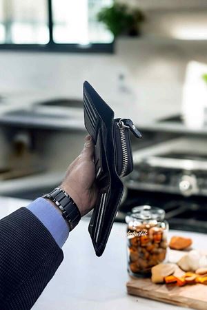 Kadın Hakiki Deri Siyah Cüzdan DD422