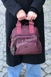 Bordo Ara Boy Saten Kol Çantası M-615 