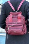 Bordo Ara Boy Saten Kol Çantası M-615 