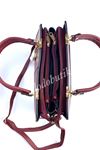 Bordo Klasik Kol Çantası M-903