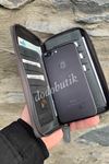 Füme Hakiki Deri Telefonlu Cüzdan 454